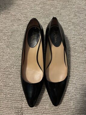Cole Haan Black Patent Pointed-Toe Heels